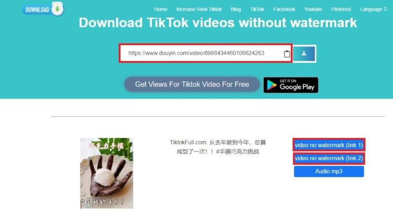 tải video TikTok về máy tính